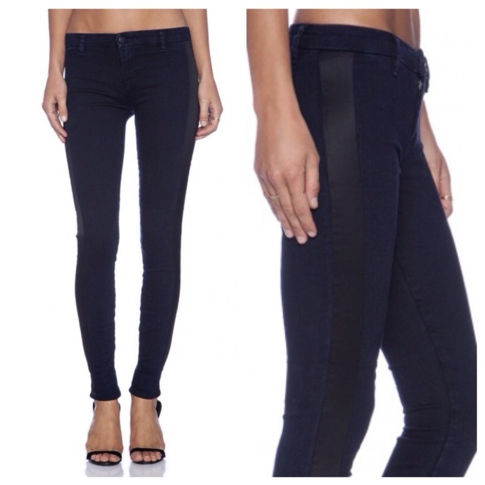 J Brand Jeans Devin Skinny‎ Dark Wash Denim Jeans Bluebird Tuxedo NWT Sz 26